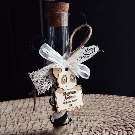 Grande éprouvette dragées panda