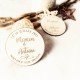 Magnet cadeau mariage rond