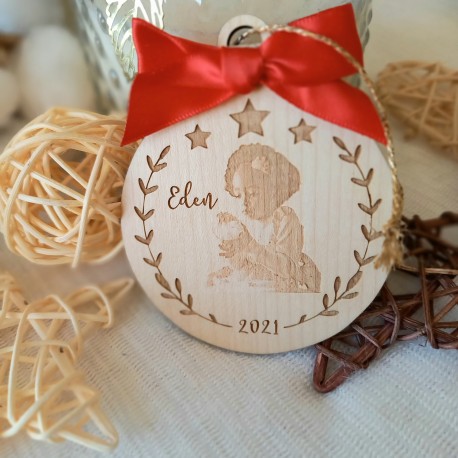 Boule de Noël portrait