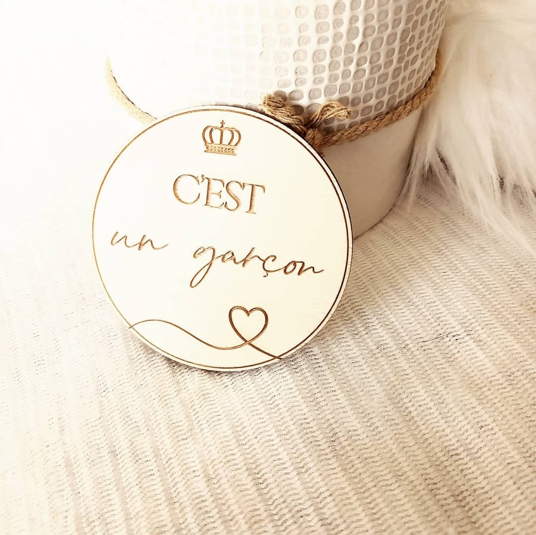 Magnet C Est Un Garcon Futur Garcon Annonce