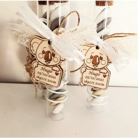 Grande éprouvette dragées koala