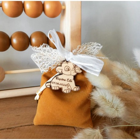 Dragées roi lion simba pochon velours