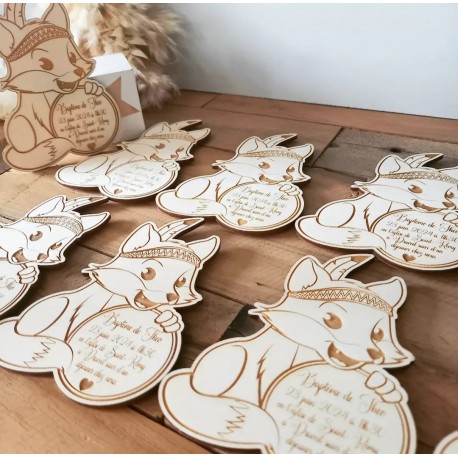 Faire-part renard