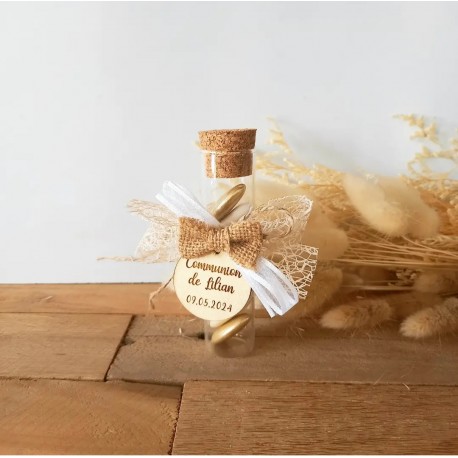 Éprouvette communion noeud jute