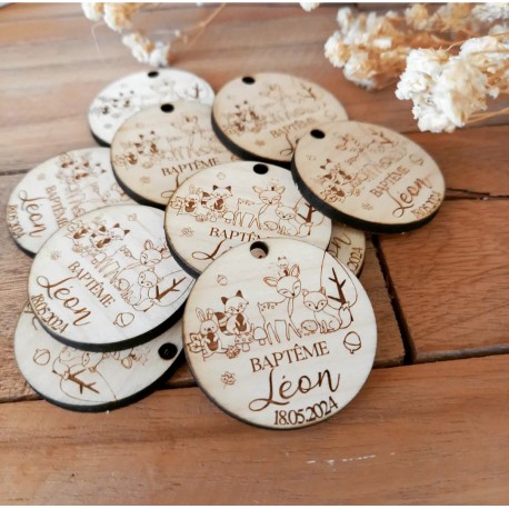 Étiquette animaux de la forêt