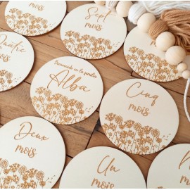 Cartes étapes parterre de fleurs lot