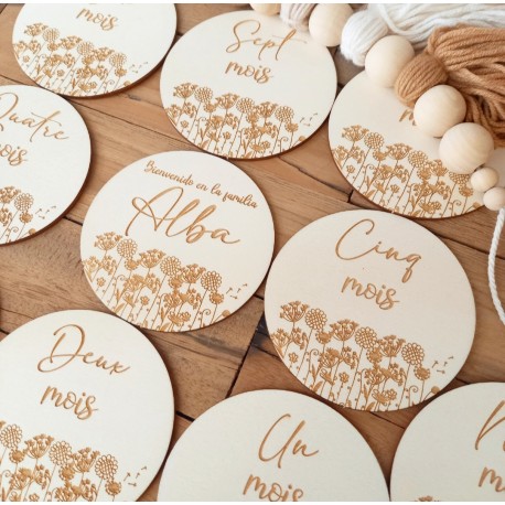 Cartes étapes parterre de fleurs lot