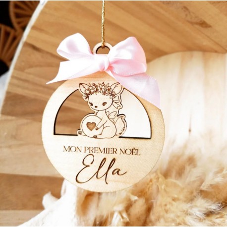 Boule de noël biche