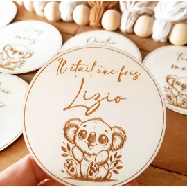 Carte étape naissance koala