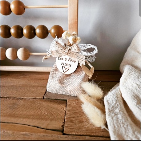 dragées champêtre fleurs séchées