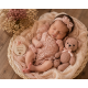 Carte étape bébé ourson rose
