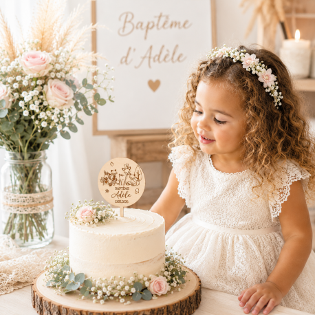 Cake topper animaux de la forêt