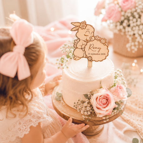 Cake topper lapine