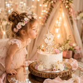 Cake topper licorne