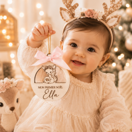 Boule de noël biche