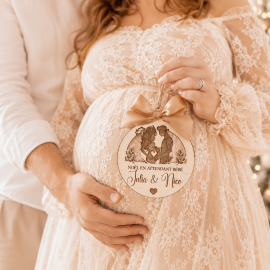 Boule de Noël futurs parents