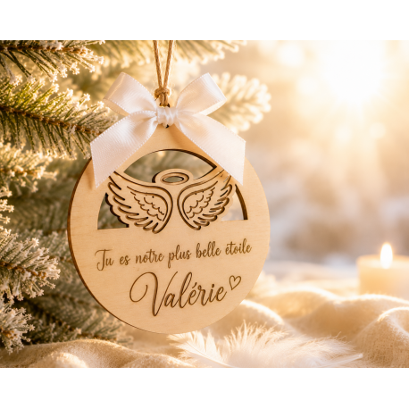 Boule de Noël ailes ange