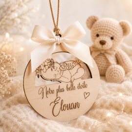 Boule de Noël bébé ange