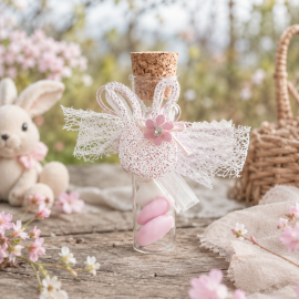 Éprouvette dragées lapin fille