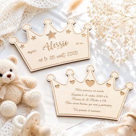 Faire-part princesse-prince