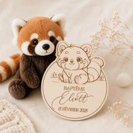 Faire-part panda roux