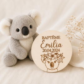 Faire-part koala fille