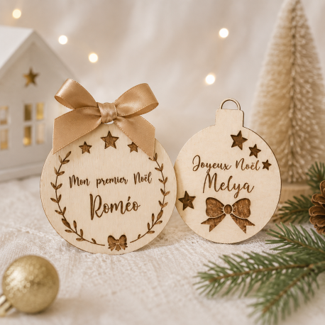Boule de Noël personnalisée