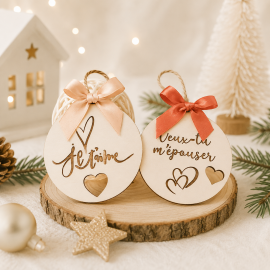Boule de Noël declaration d'amour