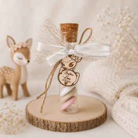 Dragées biche toile de jute GM
