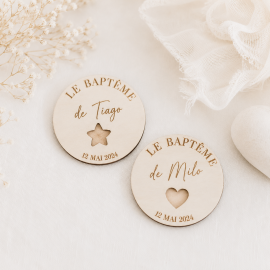 Magnet personnalisé baptême