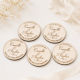 Magnet bois mariage rond cadeau