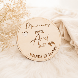 Carte annonce grossesse mini nous