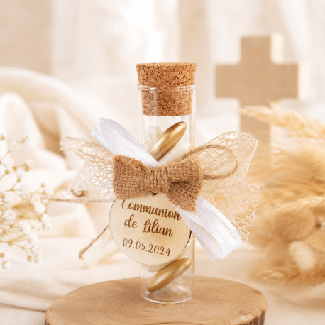 Éprouvette communion noeud jute