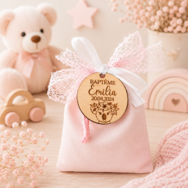 Dragées koala fille pochon velours
