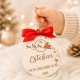 Boule père Noël étoiles