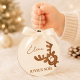 Boule de Noël tête de renne