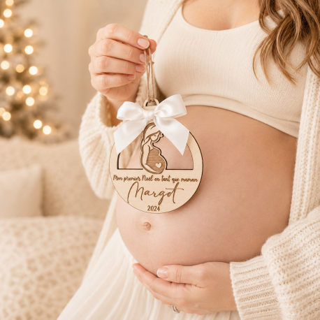 Boule Noël future maman