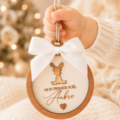 Boule de Noël renne ajouré
