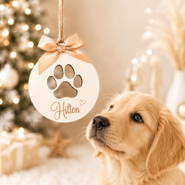 Boule de Noël chien