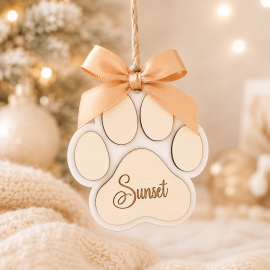 Boule de Noël chat