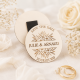 Magnet mariage save the date floral