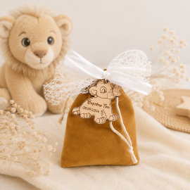 Dragées roi lion simba pochon velours