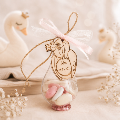 Goutte à dragées cygne