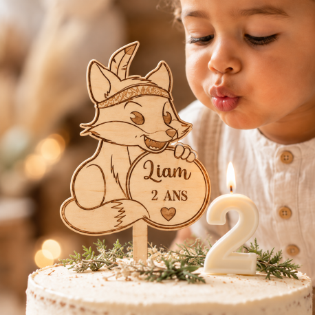 Cake topper renard